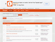 Tablet Screenshot of forum.ubuntu-tr.net